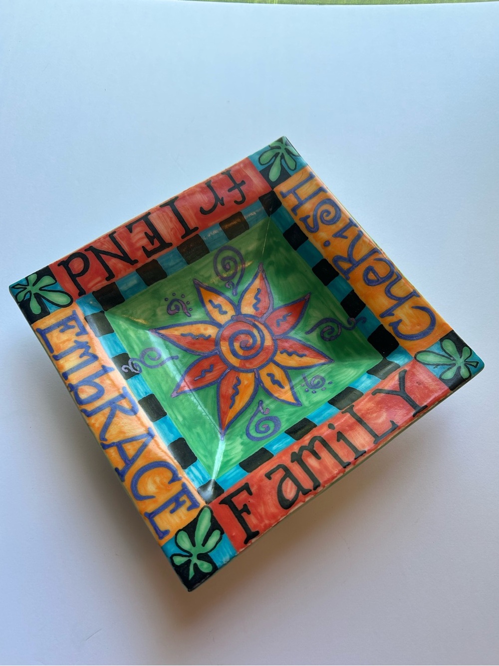 Adorable Vintage Funky Plate